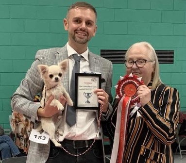 Photo of Ballybroke Stakes winner and judges